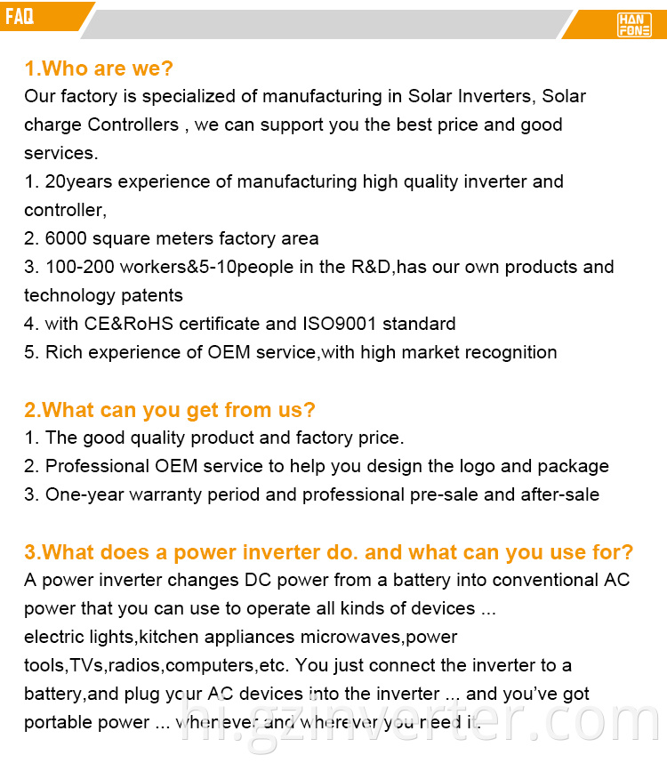 Inverter application scenarios